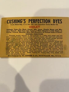 Vintage Cushing’s Perfection Dyes Violet - Picture 1 of 2