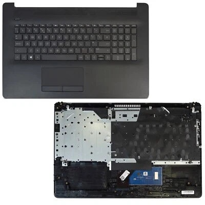 New HP 17-BY0085NF Texture Finish Black Palmrest Cover Keyboard L48409-031 - Image 1 of 4