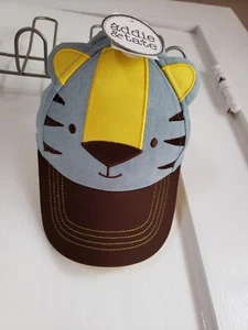 Sombrero de tigre Addie & Tate nuevo con etiquetas azul/amarillo/marrón - Imagen 1 de 9