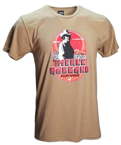 Merle Haggard The Road Show T-shirt Men's S-3XL Tan or Black - Picture 1 of 6
