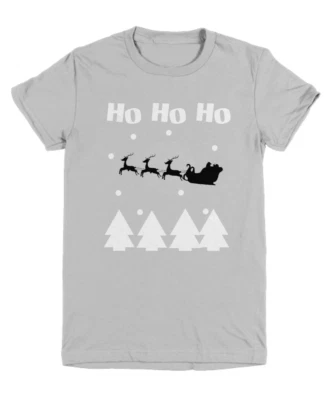 Camiseta de Papá Noel Ho Ho Navidad Niños Jóvenes Vacaciones | Camiseta de Navidad Fea Foto 1 de 4