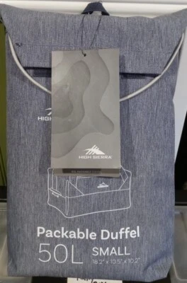 High Sierra Packable Duffel Bag - 50L Small (18.2" x 10.5" x 10.2") Gray - Image 1 of 4