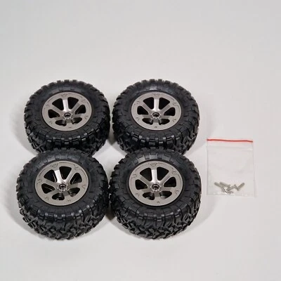 Amewi Rc Crawler Scaler 1:16 Kompletträder Reifen + Felgen Set Offroad 4 Stück - Bild 1 von 4