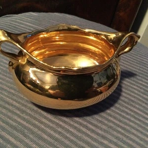 Vintage Sugar Bowl Bavaria Eamaa UltGchonwald Gold Plated Footed - Picture 1 of 10