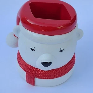 Soporte Jabón Espuma Oso Polar Rojo Blanco Bath & Body Works Navidad 2021 Nuevo - Imagen 1 de 7