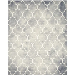 SAFAVIEH Dip Dye DDY535C Handmade Grey / Ivory Rug - Picture 1 of 29