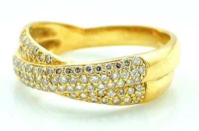 MAGNIFIQUE BAGUE OR 18 CARATS - ALLIANCE EN DIAMANTS 1.72 CARAT - 5.46 G - Photo 1/3