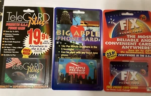 $31.00 worth of phone cards in case -Telecard Access Phone Cards, free shipping - Picture 1 of 2
