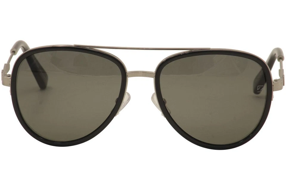 Gafas de sol Ermenegildo Zegna EZ0008 14D negras polarizadas aviador marco 59-18-140 Foto 1 de 3