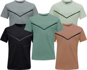  Stilvolles kurzärmeliges Herren-T-Shirt mit Rundhalsausschnitt Sommer Freizeit Mode T-Shirt Tops S-XXL - Bild 1 von 6