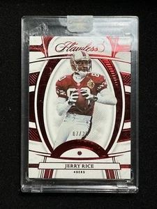 Panini Flawless Jerry Rice Legends 2022 Ruby Gem Prizm #/20 #77 HOF Diamond - Imagen 1 de 2