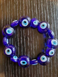 Evil eye Strechable wrist mala (Bracelet).  - Picture 1 of 3