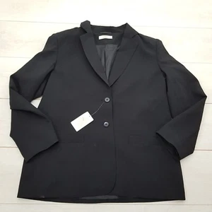 CLASSICS Workwear Jacket Size 18 Black Pockets Washable Smart Office Funeral - Picture 1 of 9