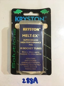 Original Kryston Melt-Ex Super Deluxe PVA 10 Rocket Tubes & 10 Rocket Bags - Picture 1 of 4