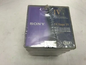 NEW  5-pack SONY DL4TK88 DLTTape IV 0272426159771/2" Data Cartridges 80 gb - Picture 1 of 5