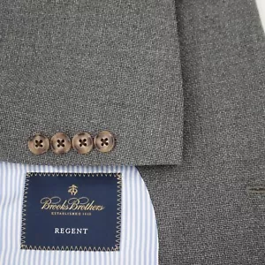 Brooks Brothers Sport Coat Men 40R Reda Regent Wool unstructured Gray half lined - Picture 1 of 17