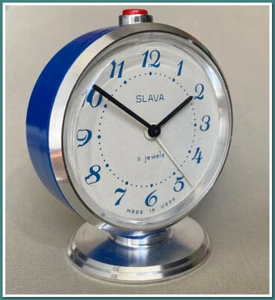 🕰️Vintage 1980 Soviet Slava Alarm Clock | USSR Made, Mechanism 5671  #24625 - Picture 1 of 9