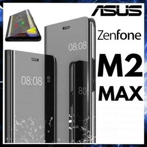 Cover Flip For ASUS ZENFONE MAX M2 ZB631KL Case Book Black Clear View 360° - Picture 1 of 11