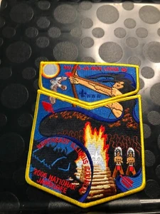 OA MA-KA-JA-WAN LODGE 40 YELLOW BORDER TWO PIECE SET BV - Picture 1 of 1