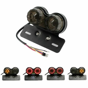 Luz trasera LED de doble señal de giro de freno para motocicleta bobber - Imagen 1 de 12