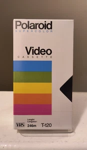 Polaroid Supercolor: T-120 Blank Video Cassette VHS Tape Sealed - 6 Hour - Picture 1 of 2