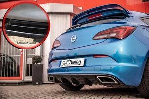 Heckansatz Diffusor Performance aus ABS für Opel Astra J OPC schwarz glanz - Bild 1 von 2