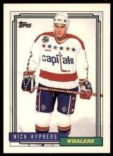 1992-93 Topps Nick Kypreos Hartford Whalers #193