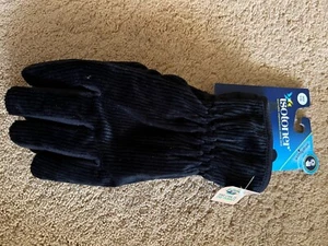 ISOTONER HERREN FLEECE HANDSCHUHE LARGE TOUCHSCREEN KOMPATIBEL SCHWARZ - Bild 1 von 6