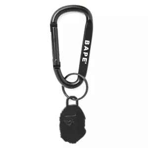 BAPE Head Keychain Black A Bathing Ape Bapesta Magazine Japan - Picture 1 of 2