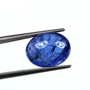 Natural Tanzanite Cabochon Oval Shape 13x10.1x5.8 MM Blue Color Gemstone 6.80 Ct - Picture 1 of 4
