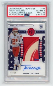 2022 National Treasures TRENT McDUFFIE Rookie AUTO STARS STRIPES PATCH #/10 PSA - Picture 1 of 2