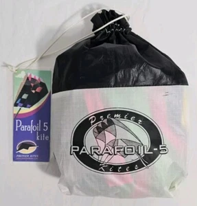 Cometa Premier Kites Parafoil 5 Rainbow Ripstop Nylon Easy Fly con carrete de línea - Imagen 1 de 4