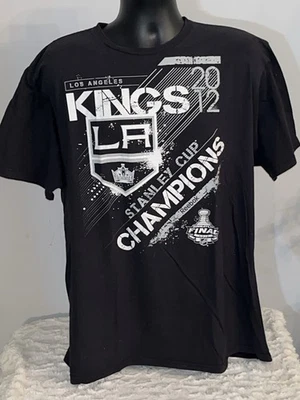 CAMISA MANGA CORTA LA KINGS NHL 2 CARAS 2012 STANLEY CUP ROSTER PARA HOMBRE XL VINTAGE Foto 1 de 2