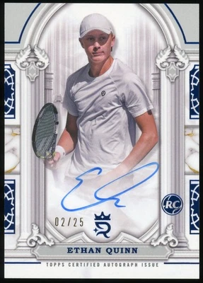 2024 Topps Royalty Ethan Quinn Imperial Ink Blue Auto /25 #II-EQN - Image 1 of 2