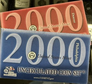 Set 20 monete 2000 (P+D) US Mint NON CIRCOLATE. OGP! - Foto 1 di 1