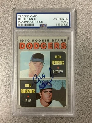 Bill Buckner Signed 1970 Topps #286 Baseball Card Rookie RC Autograph PSA/DNA - Image 1 of 2