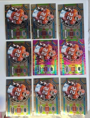 Panini Prizm Draft Picks 2019 Emmitt Smith 2 Pink Pulsar + 7 bases vitrales #54 Foto 1 de 4