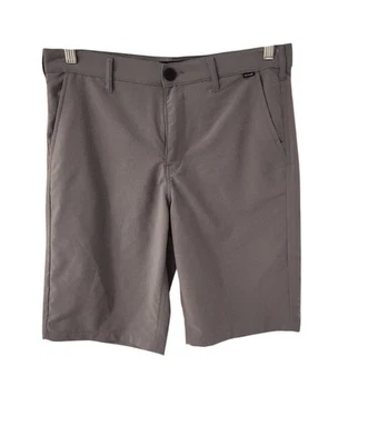 Hurley 2 Way Stretch H2O Dri Walkshorts Pockets Gray Boys Size 18 (32x10) NEW  - Image 1 of 4