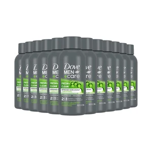 Champú fortificante 2 en 1 Dove Men+Care + acondicionador cafeína paquete de 12 3 oz - Imagen 1 de 8