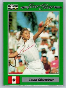 Tarjeta coleccionable de deportes de tenis Perú Laura Gildemeister 1991 NetPro Tour Stars #74 - Imagen 1 de 2