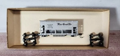Denver and Rio Grande Western RR Silver Ore Hopper 931 Roundhouse 1324 Built HO - Image 1 of 2