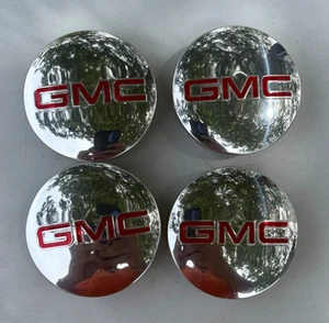 Four GMC Center Caps Silver - Picture 1 of 3