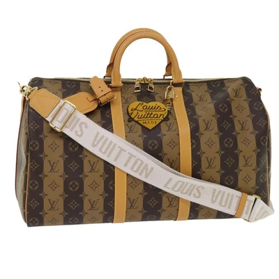 Bolso Bandolera Louis Vuitton Monograma Rayas Keepall 50 M45967 LV Auténtico 47401S Foto 1 de 4