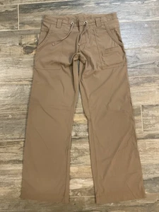 Lucy Gr. S braun Relaxed Fit Stretch Hose M Taschen weites Bein Kordelzug Reißverschluss - Bild 1 von 11