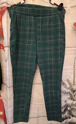Leggings Torrid para mujer verdes a cuadros con bolsillos talla 2X Foto 1 de 3