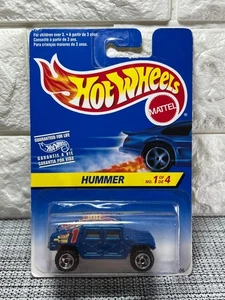 Hot Wheels Hummer No.1 of 4 International Card Blue - Picture 1 of 4