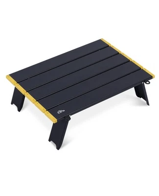 Pequeña Mesa Plegable Mini Playa Picnic Playa Negra Ultraligera Aluminio con Bolsa Foto 1 de 4