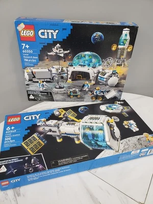 LOT 2 LEGO CITY Lunar Research Base 60350 & Lunar Space Station 60349 - Image 1 of 4