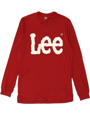 LEE Mens Graphic Top Long Sleeve Large Red Cotton DE76 - Image 1 of 3