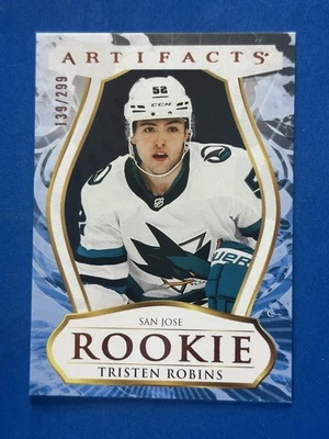 2023-24 Upper Deck Artifacts Copper #191 Tristen Robins San Jose Sharks #/299 - Image 1 of 2